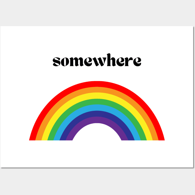 Somewhere over the Rainbow Wall Art by Printed Passion